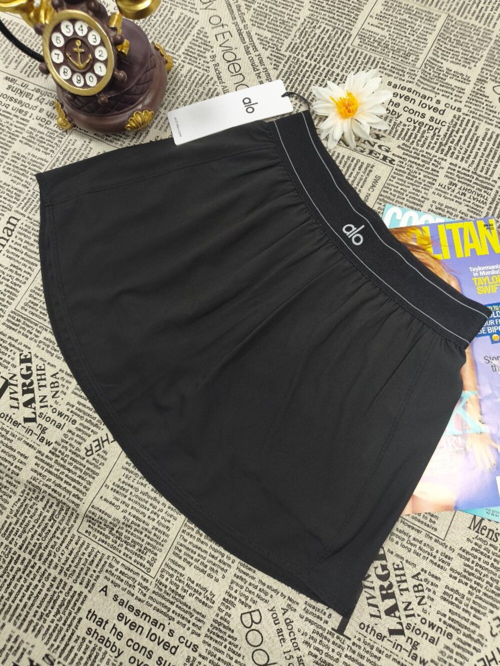 ALO Yoga Brand New Black Skirt Sporty and Casual - Smokeless Home💐🔅